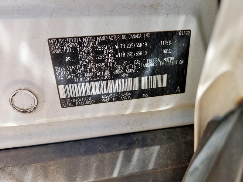 2020 TOYOTA RAV4 XLE P 2T3C1RFV5LW073060