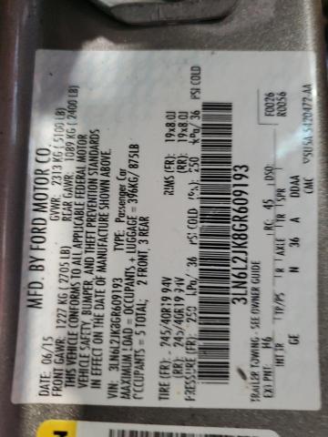 2016 LINCOLN MKZ 3LN6L2JK8GR609193