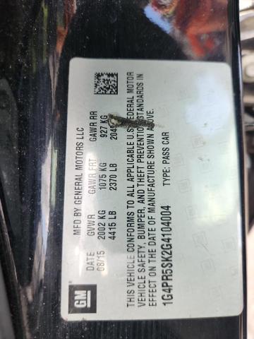 2016 BUICK VERANO CON 1G4PR5SK2G4104004