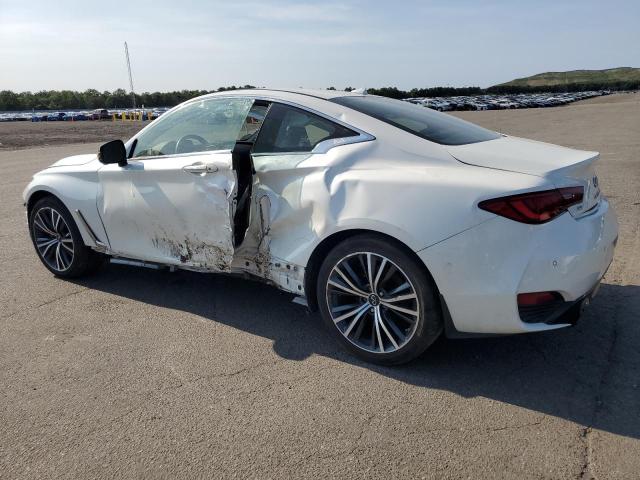 INFINITI Q60 LUXE 2021 white  gas JN1EV7KL3MM470046 photo #3