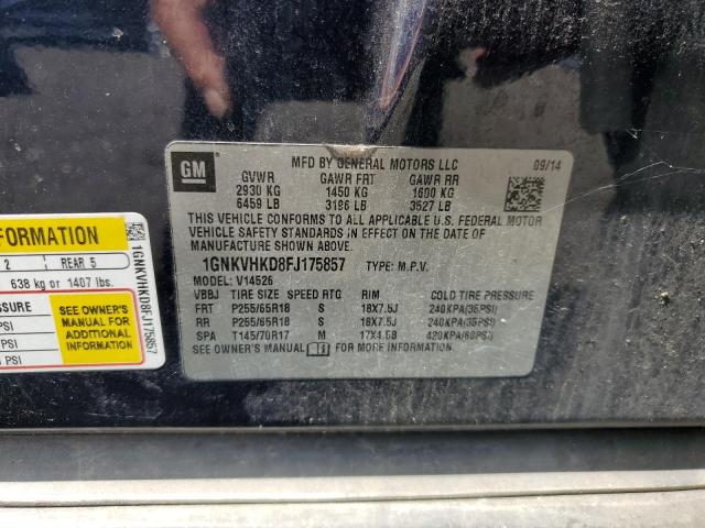 2015 CHEVROLET TRAVERSE L 1GNKVHKD8FJ175857