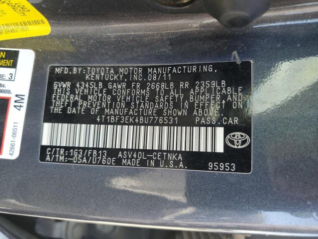 2011 TOYOTA CAMRY BASE - 4T1BF3EK4BU776531