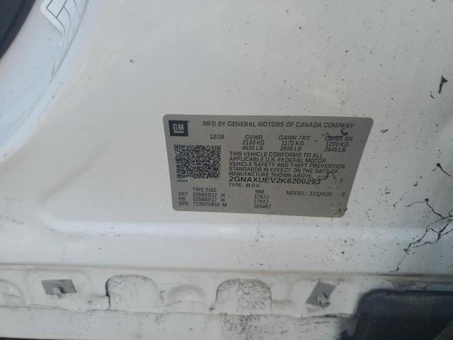 2019 CHEVROLET EQUINOX LT 2GNAXUEV2K6200293