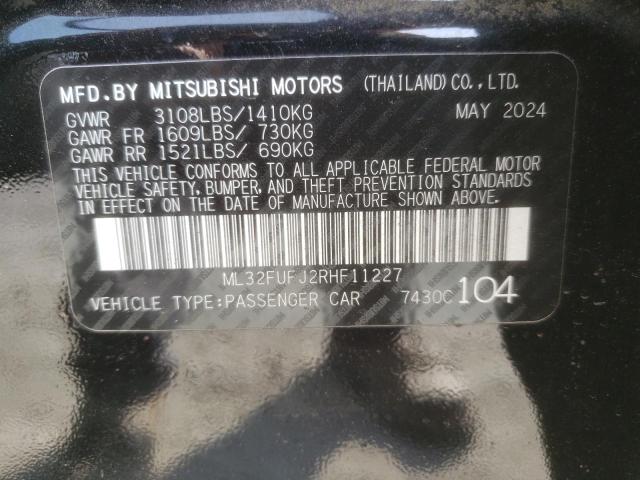 2024 MITSUBISHI MIRAGE G4 ML32FUFJ2RHF11227