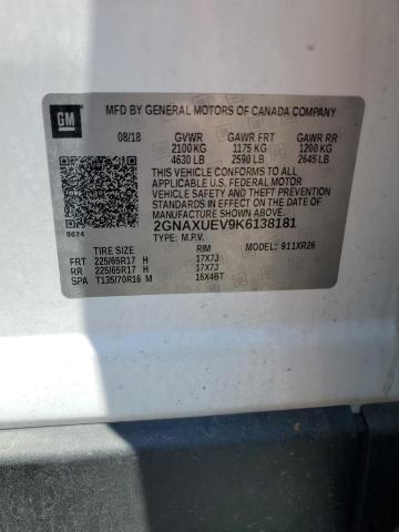 2019 CHEVROLET EQUINOX LT - 2GNAXUEV9K6138181