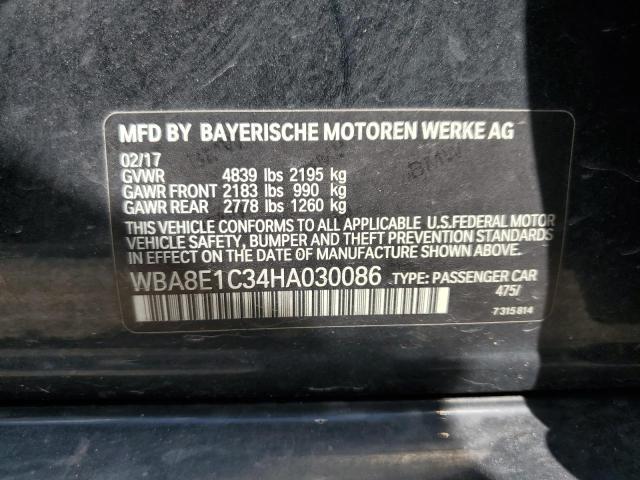 2017 BMW 330E WBA8E1C34HA030086