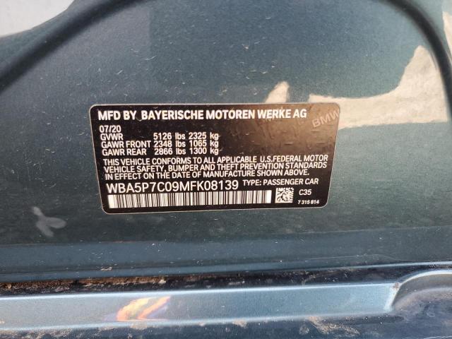 2021 BMW 330E WBA5P7C09MFK08139