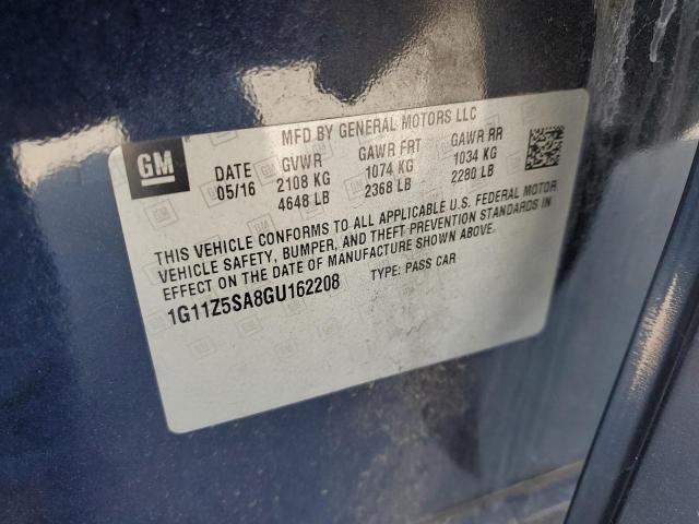 2016 CHEVROLET IMPALA LS 1G11Z5SA8GU162208