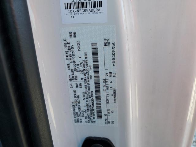2022 FORD F150 SUPER 1FTFX1E55NKE41909