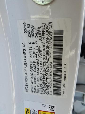 2019 HONDA ACCORD HYB 1HGCV3F13KA011363
