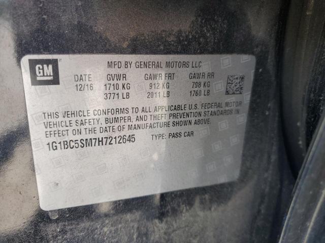 2017 CHEVROLET CRUZE LS 1G1BC5SM7H7212645