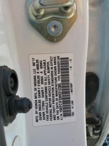 2017 HONDA CIVIC EX 19XFC1F33HE212385
