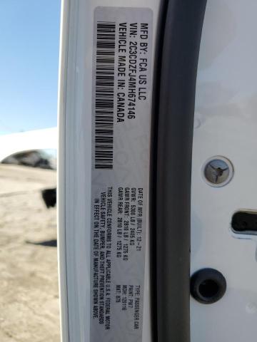 2021 DODGE CHALLENGER - 2C3CDZFJ4MH674146