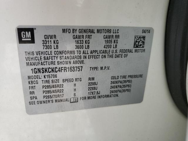 2015 CHEVROLET TAHOE K150 #3254073879