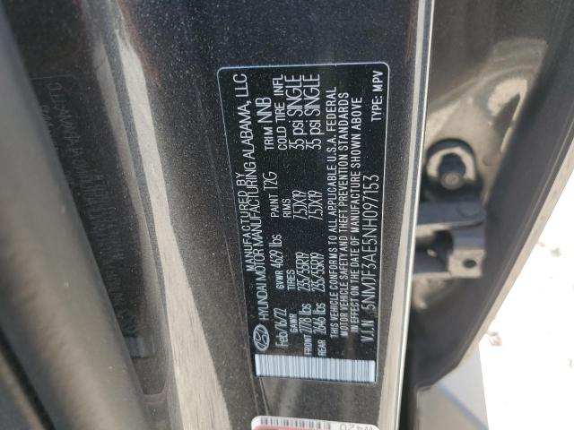 2022 HYUNDAI TUCSON SEL 5NMJF3AE5NH097153