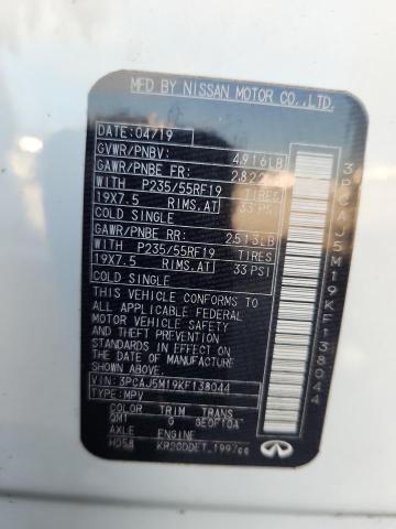 2019 INFINITI QX50 ESSEN 3PCAJ5M19KF138044