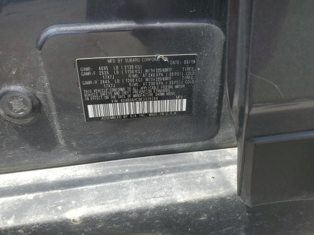 2019 SUBARU OUTBACK 2. 4S4BSAHC9K3326268