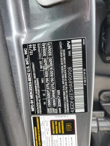 2017 MERCEDES-BENZ GLS 450 4MATIC 4JGDF6EE5HA890908