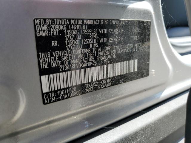 2019 TOYOTA RAV4 LE 2T3K1RFV0KW010426