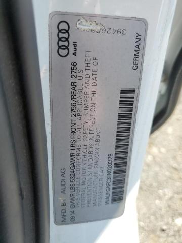 2015 AUDI A6 PREMIUM - WAUFGAFC3FN020328
