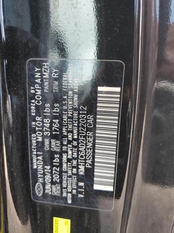 2015 HYUNDAI VELOSTER KMHTC6AD2FU220312