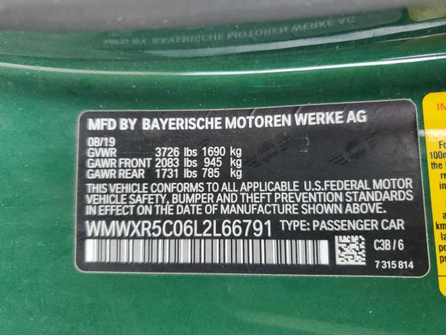 2020 MINI COOPER S WMWXR5C06L2L66791
