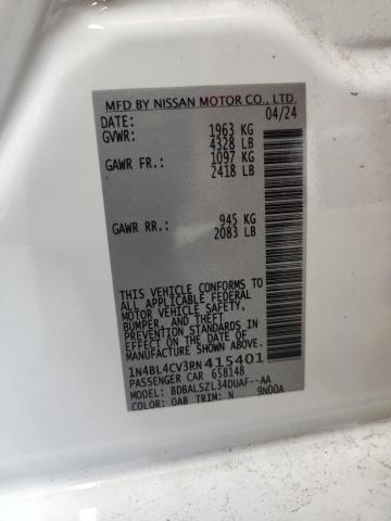 2024 NISSAN ALTIMA SR 1N4BL4CV3RN415401