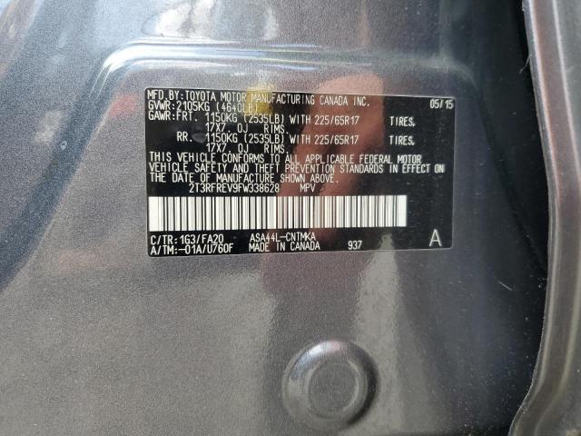 2015 TOYOTA RAV4 XLE - 2T3RFREV9FW338628