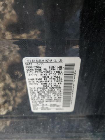 2011 NISSAN MURANO S - JN8AZ1MW0BW174685