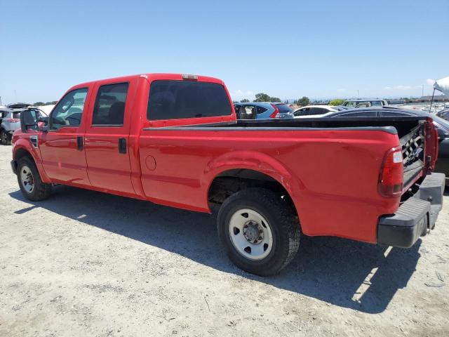 FORD F250 SUPER 2008 red crew pic diesel 1FTSW20RX8EC90604 photo #3