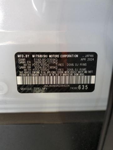 2024 MITSUBISHI OUTLANDER JA4J4VA83RZ064224