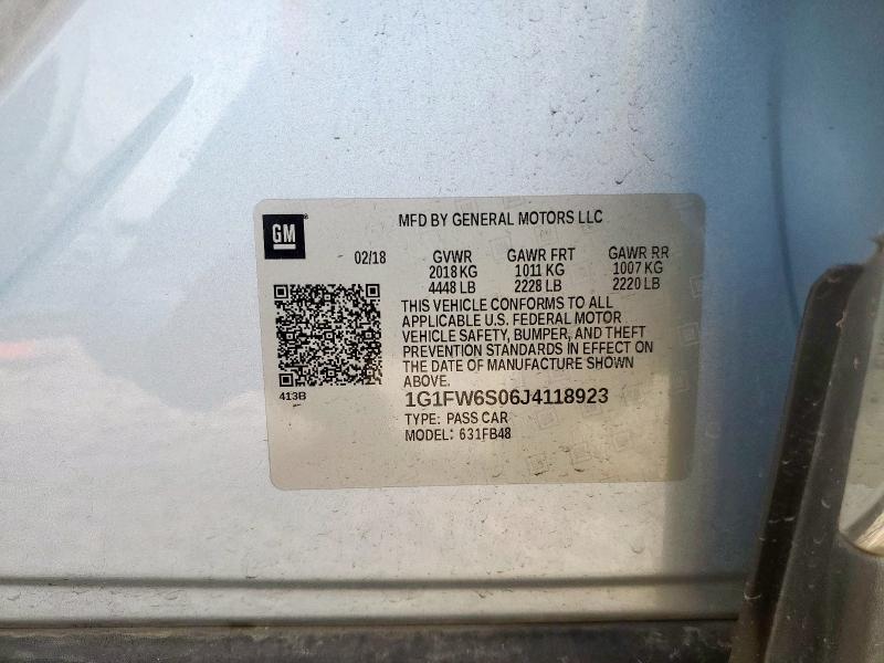 2018 CHEVROLET BOLT EV LT 1G1FW6S06J4118923