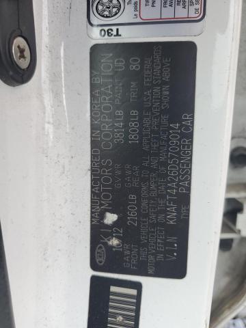 2013 KIA FORTE LX - KNAFT4A26D5709014