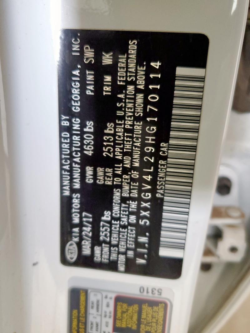 2017 KIA OPTIMA SXL 5XXGV4L29HG170114