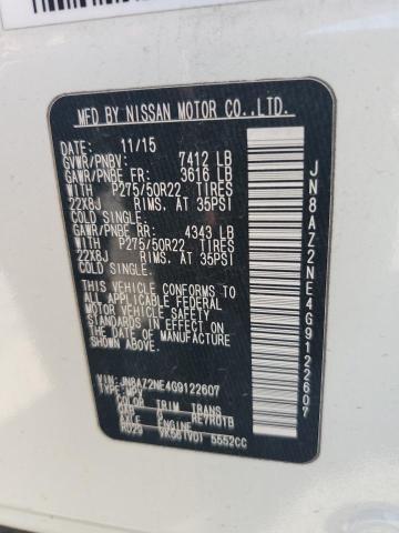 2016 INFINITI QX80 JN8AZ2NE4G9122607