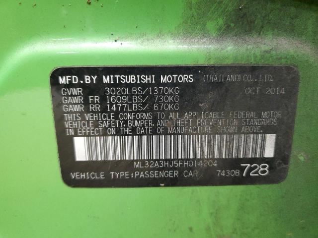2015 MITSUBISHI MIRAGE DE ML32A3HJ5FH014204