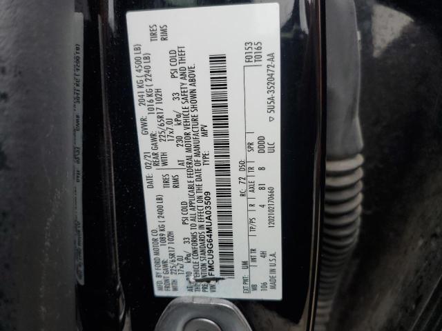 2021 FORD ESCAPE SE - 1FMCU9G64MUA03509