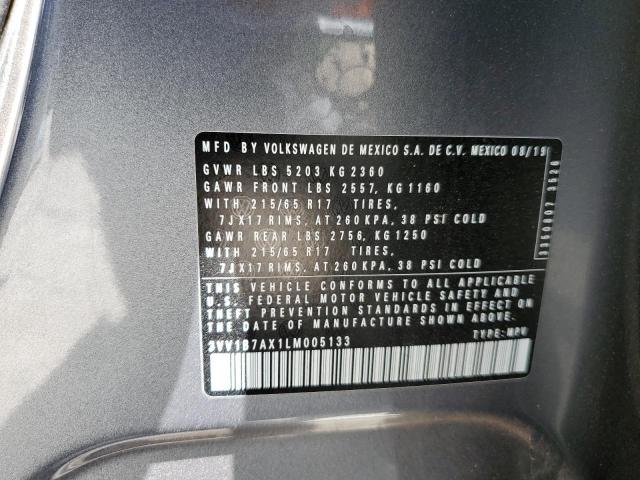 2020 VOLKSWAGEN TIGUAN S 3VV1B7AX1LM005133