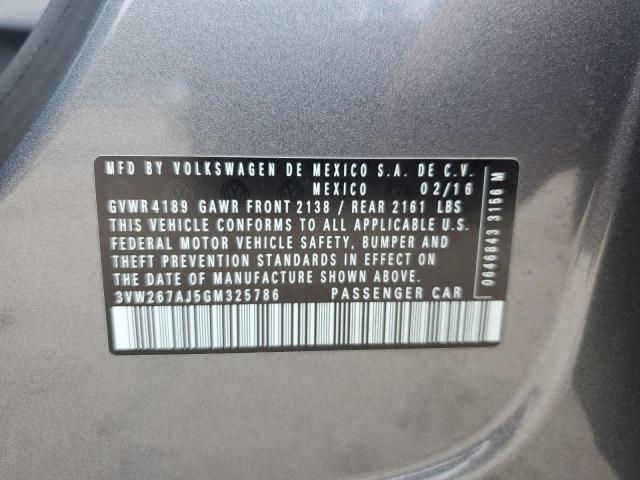 2016 VOLKSWAGEN JETTA S - 3VW267AJ5GM325786