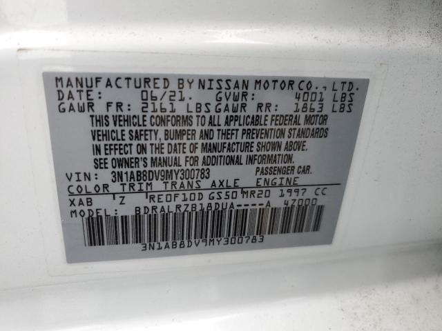 2021 NISSAN SENTRA SR 3N1AB8DV9MY300783
