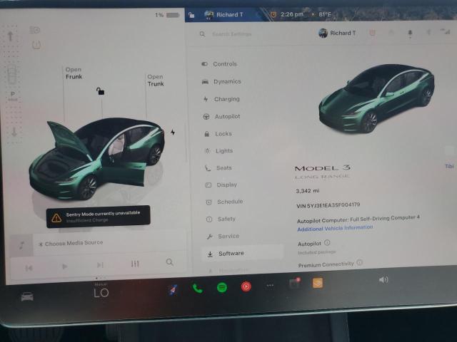 2025 TESLA MODEL 3 5YJ3E1EA3SF004179