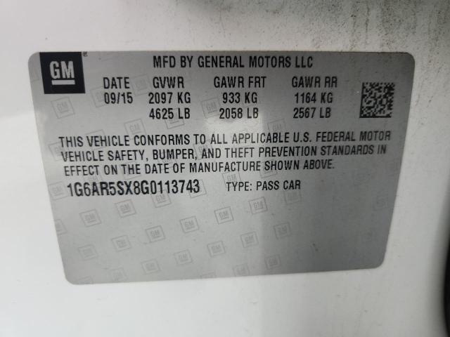 2016 CADILLAC CTS LUXURY 1G6AR5SX8G0113743