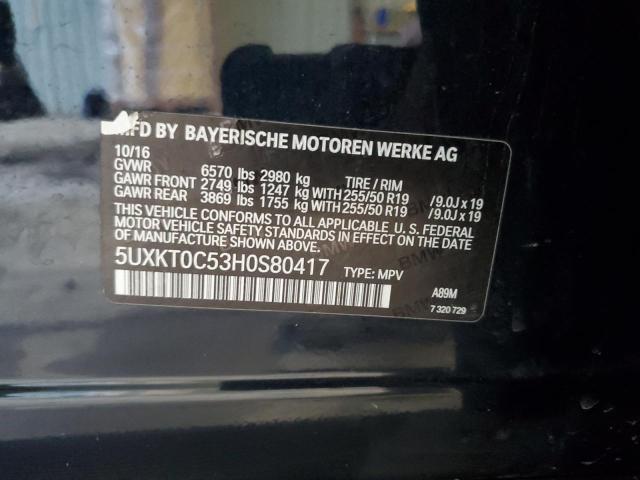 2017 BMW X5 XDR40E 5UXKT0C53H0S80417