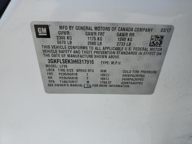 2017 GMC TERRAIN SL 2GKFLSEK3H6317916