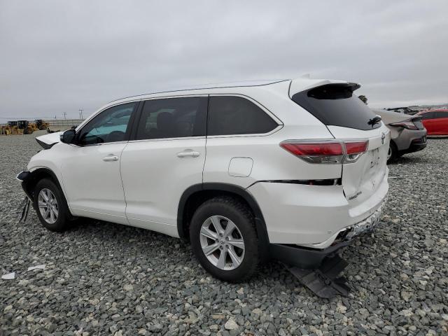 TOYOTA HIGHLANDER 2016 white  gas 5TDDKRFH7GS283369 photo #3