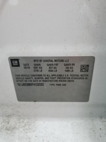 2015 CHEVROLET SONIC LTZ 1G1JE6SB5F4122032