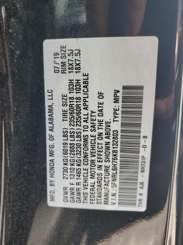 2019 HONDA ODYSSEY EX 5FNRL6H76KB132803
