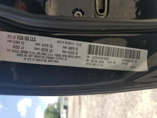 2016 DODGE DART SE 1C3CDFAA7GD750837