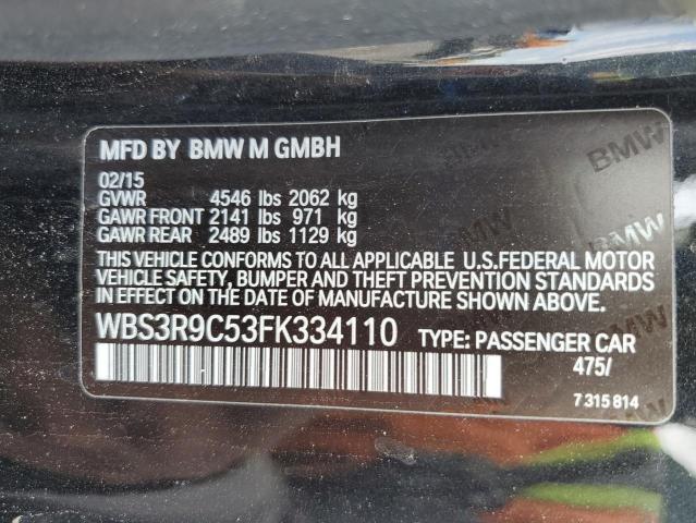 2015 BMW M4 WBS3R9C53FK334110