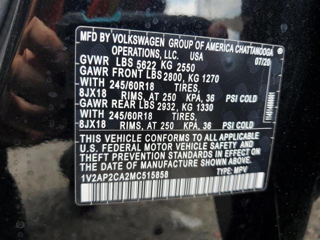 2021 VOLKSWAGEN ATLAS S 1V2AP2CA2MC515858